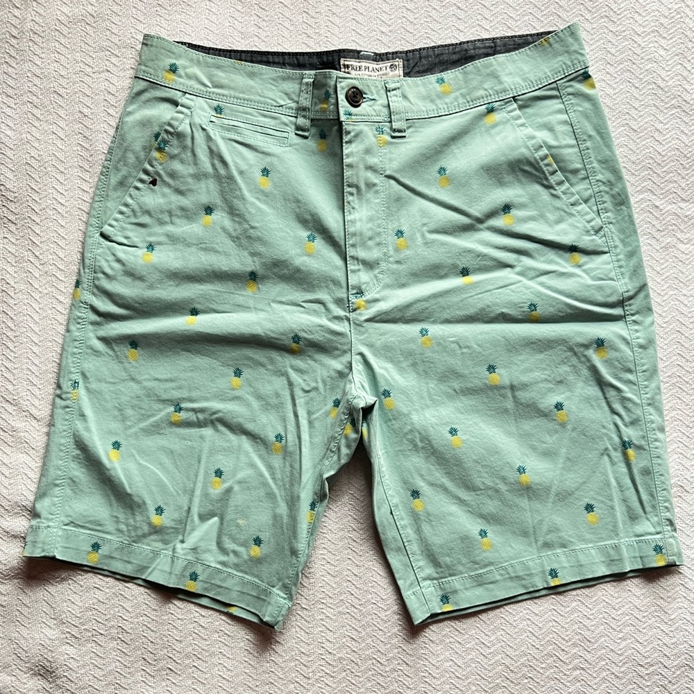 Men’s Free Planet pineapple shorts